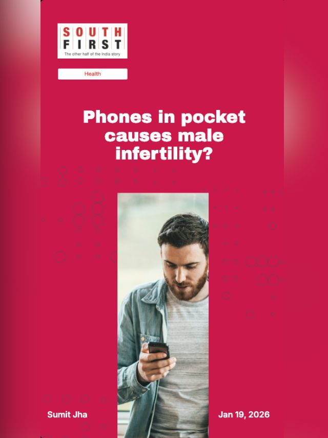 Phones in pocket causes male infertility?