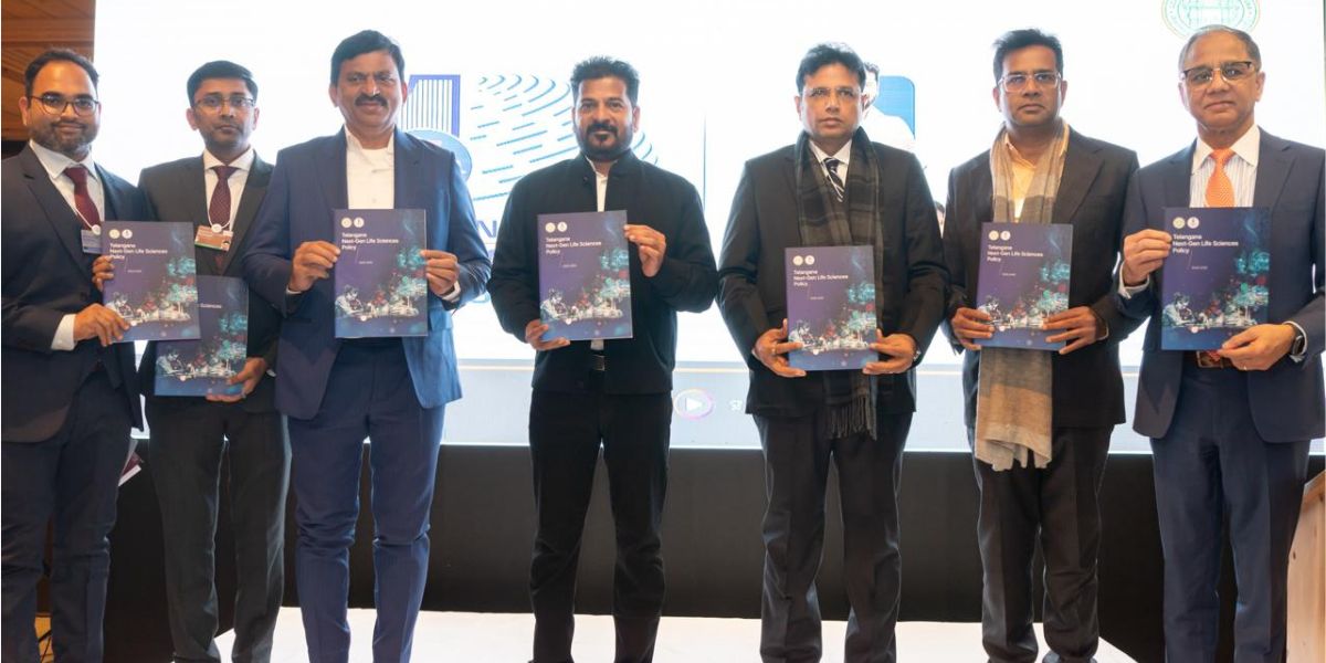 Telangana unveiled next-gen Life Sciences Policy at Davos.