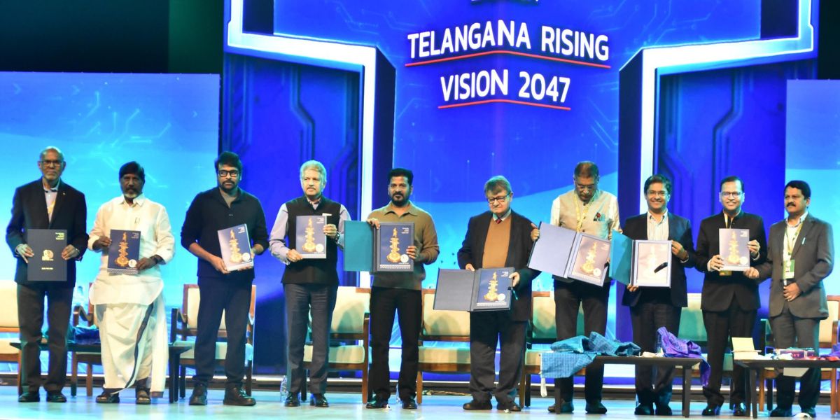 Unveiling of the Telangana Means Business, Vision 2047 document.