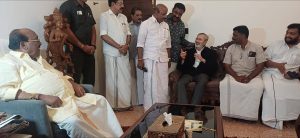 BJP leader Prakash Javadekar meets Vellappally Natesan