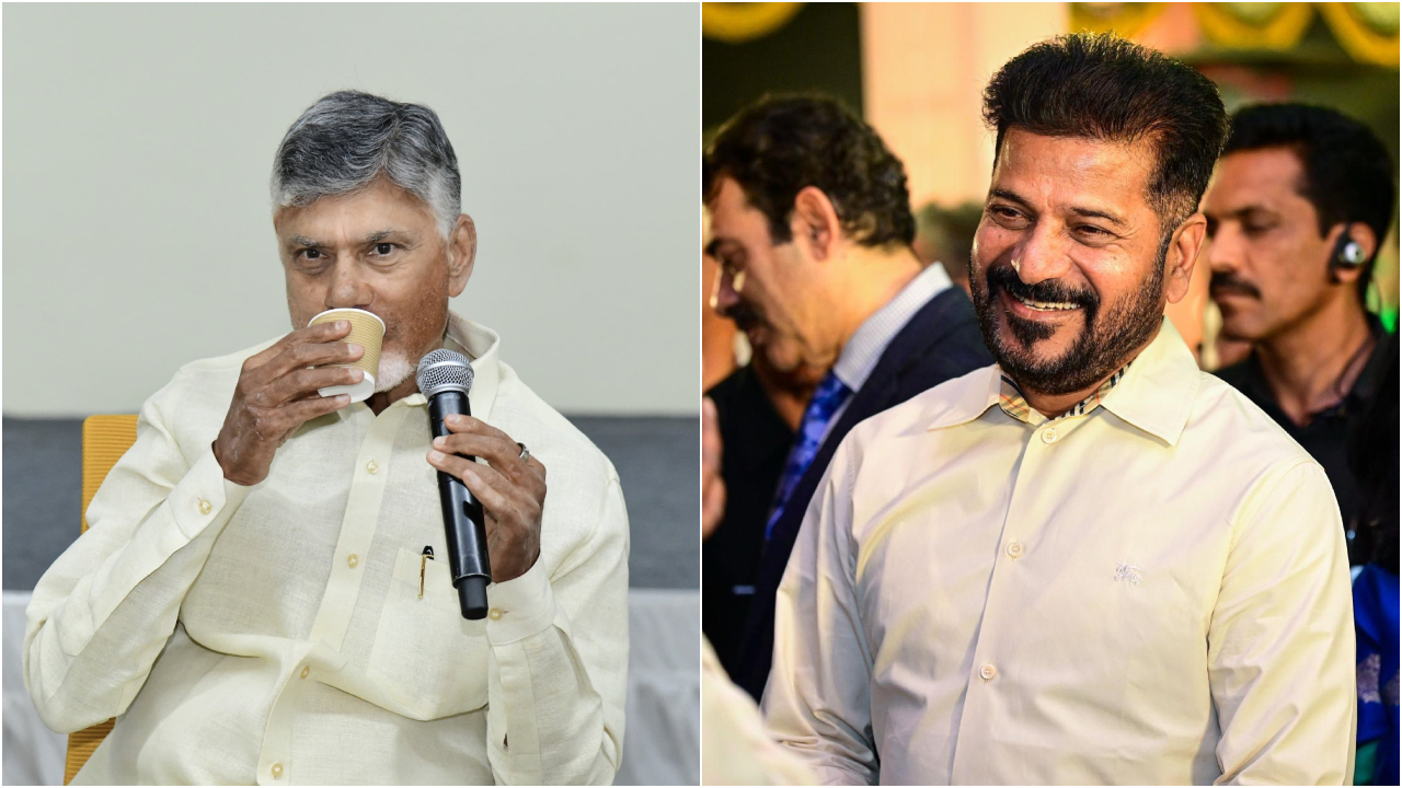 Ever since bifurcation in 2014, water sharing between Telangana and Andhra Pradesh has been a simmering feud. Credit: x.com/ncbn, x.com/revanth_anumula