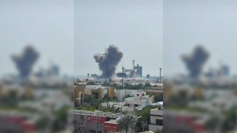 Multiple explosions were reported from Juffair, Bahrain. (Video grab/Supplied)