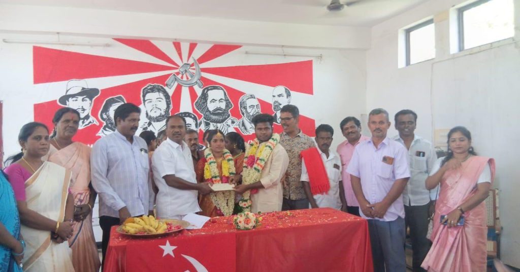 When comrades join hands with Cupid, love-laden hearts unite in CPI(M) offices