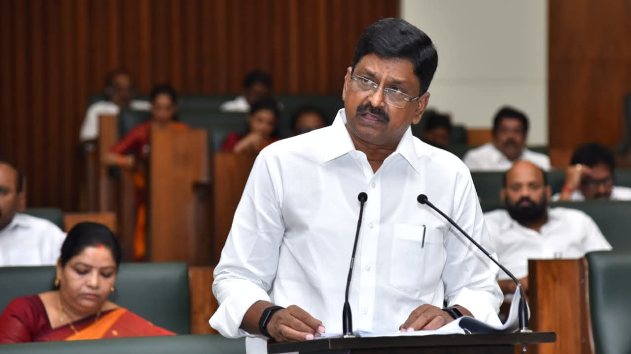 Andhra Pradesh Finance Minister Payyavula Keshav presenting the State Budget 2026-27. Credit: x.com/payyavulamla