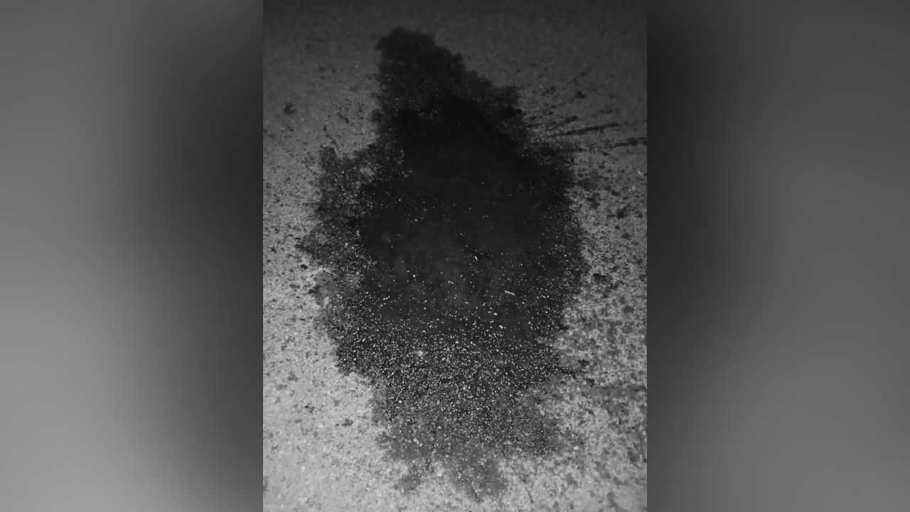 Blood scatted at the site of the attack in Tirunelveli.