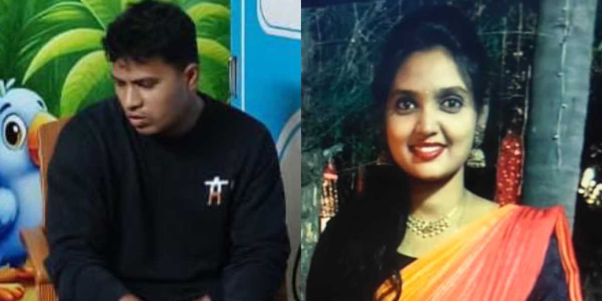 Accused Ch Ravinder (L) and victim Mounika. (Supplied)