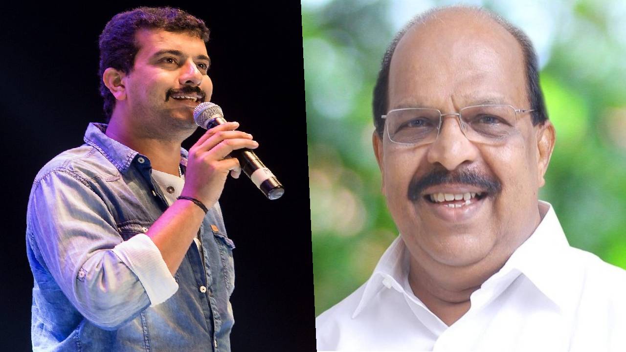 Ramesh Pisharody (left) and G Sudhakaran.