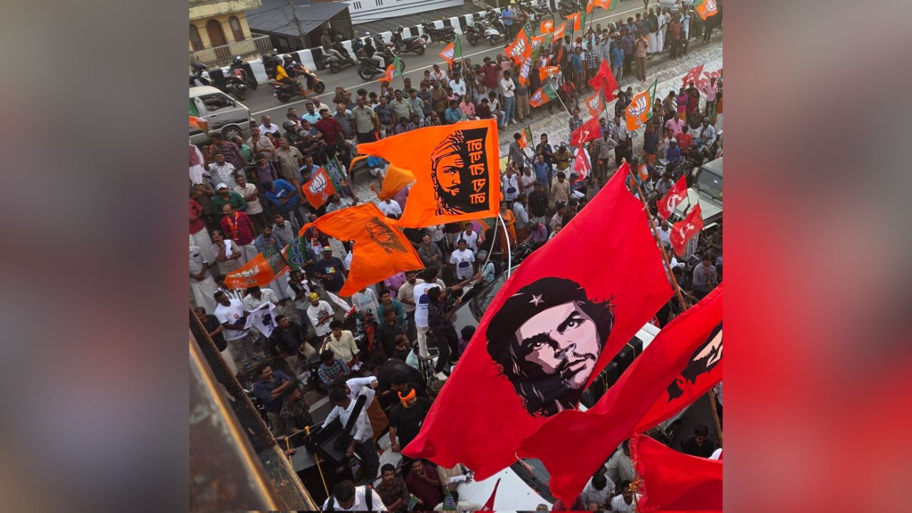 An image from a poll rally in Thiruvananthapuram. (RajeevRC.FB)