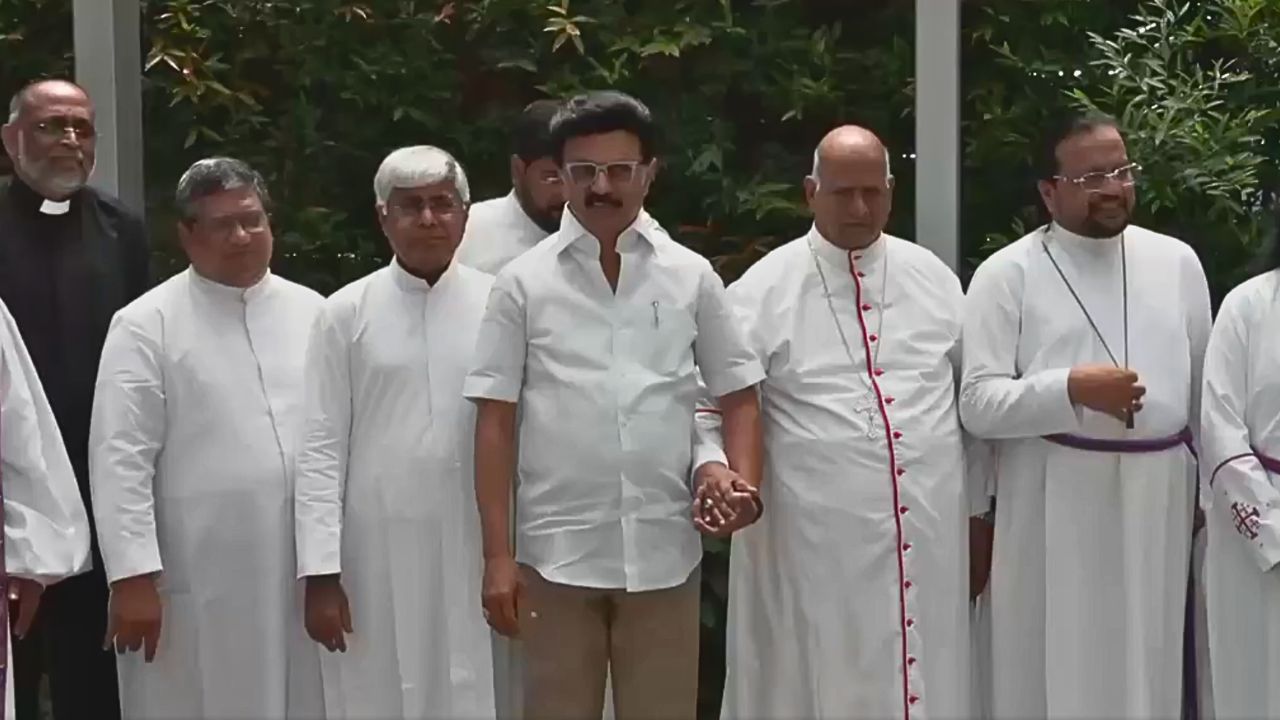 Christian leaders met Chief Minister MK Stalin.
