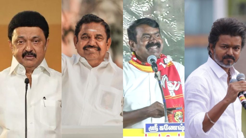 Stalin, Palaniswami, Seeman, Vijay: Four leaders, one battle for Tamil Nadu in 2026