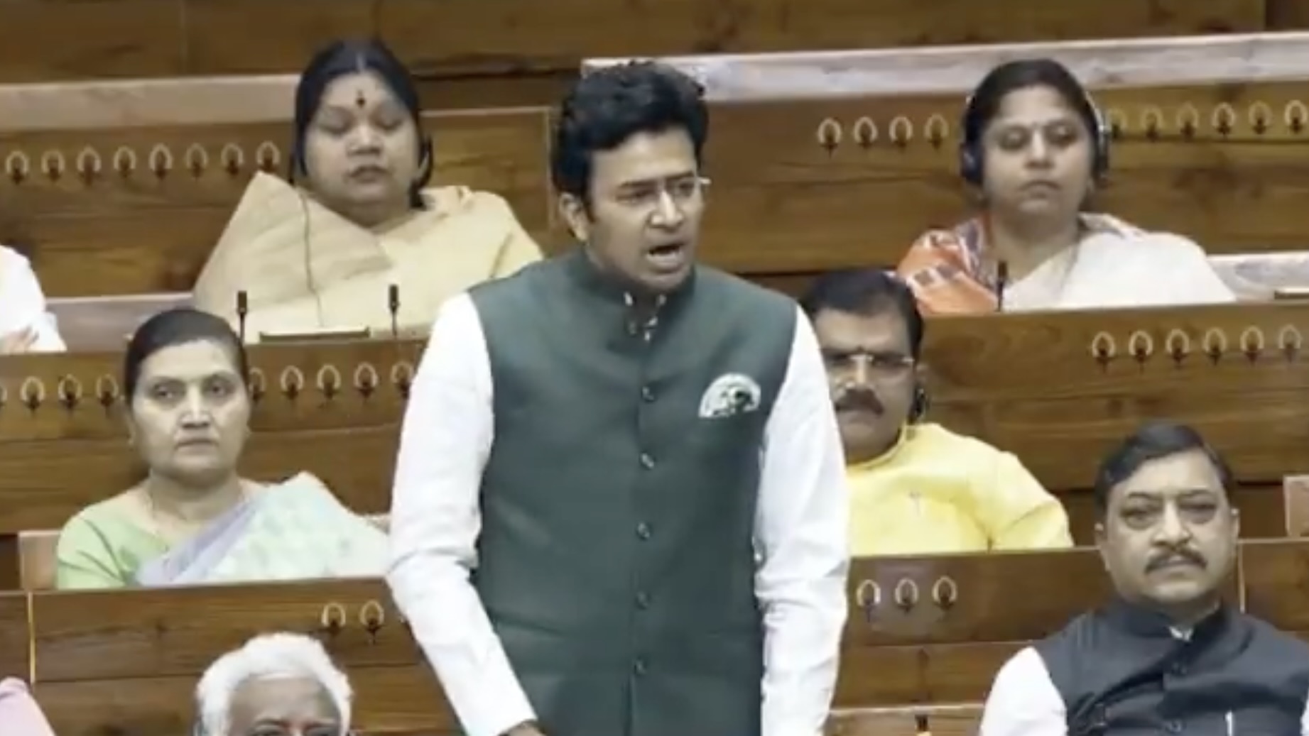 Tejasvi Surya was the first in the House to give a breakdown of seats for each southern state,