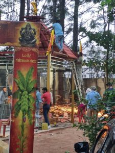 A section of residents said the structure was illegal.