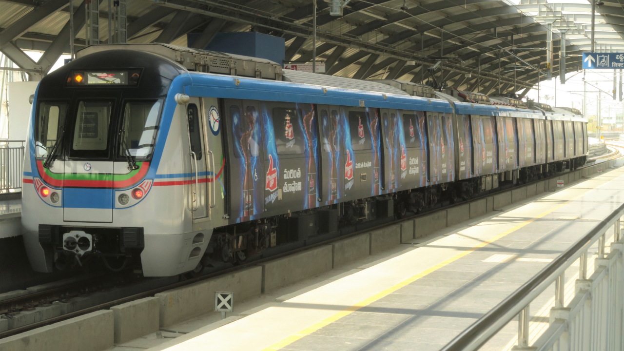 Hyderabad Metro. Credit: Wikimedia Commons