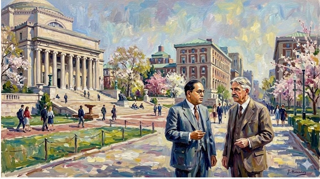Ambedkar’s intellectual bond with American philosophy was forged at Columbia University between 1913 and 1916. (Supplied)