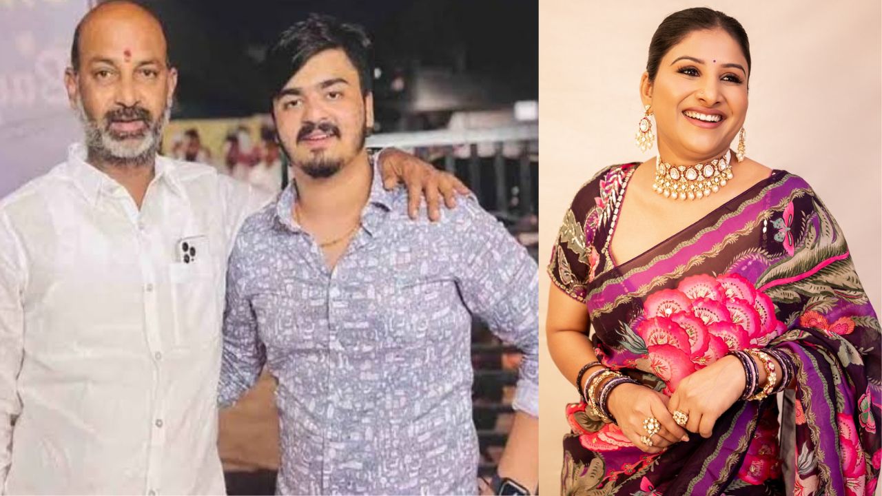 Bandi Sanjay Kumar, Bandi Sai Bhageerath and Mangli.