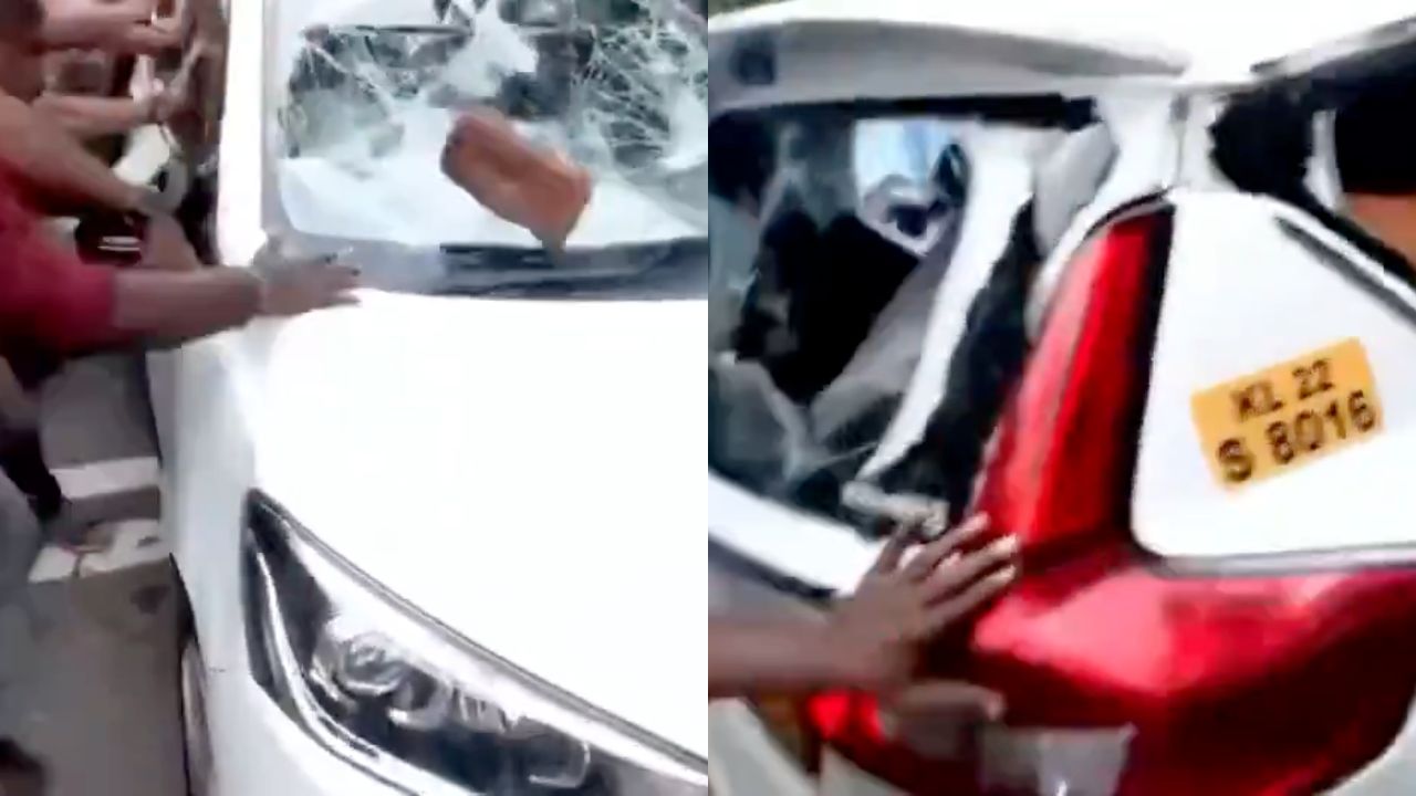 After ED searches at Vijayan residence in Thiruvananthapuram, CPI(M) cadre attack convoy