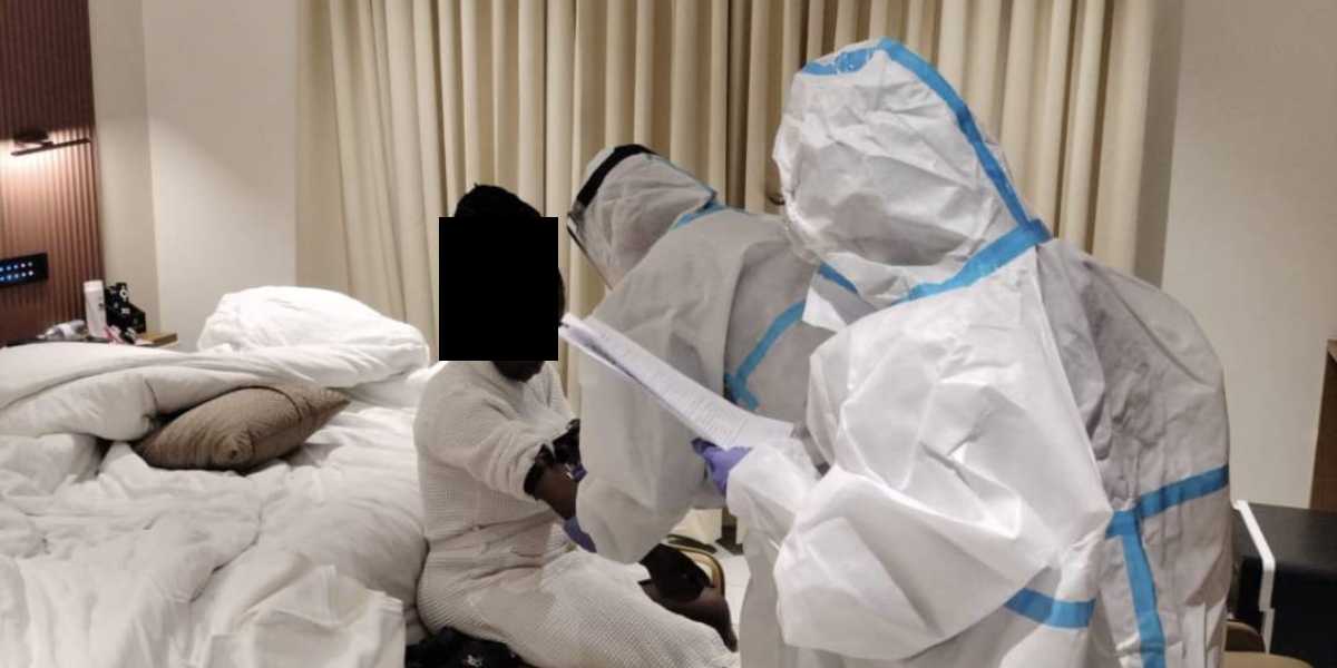 The Ugandan woman has been shifted to an isolated facility.