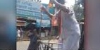 Congress worker Francis from Kaduthuruthy in Kottayam poured petrol on his body