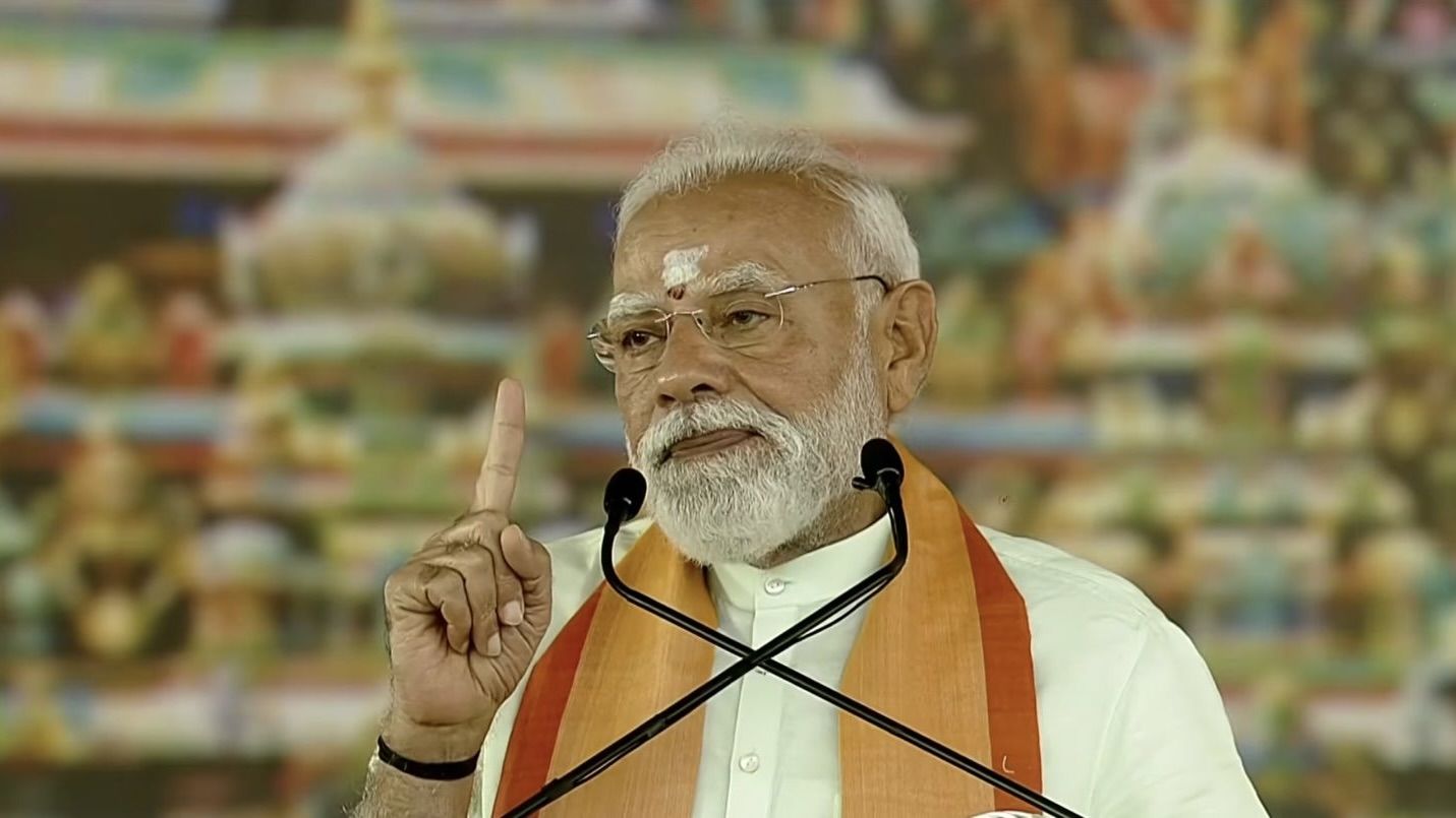 Police said the explosives were found three kilometres away from the main venue of PM Modi's programme.