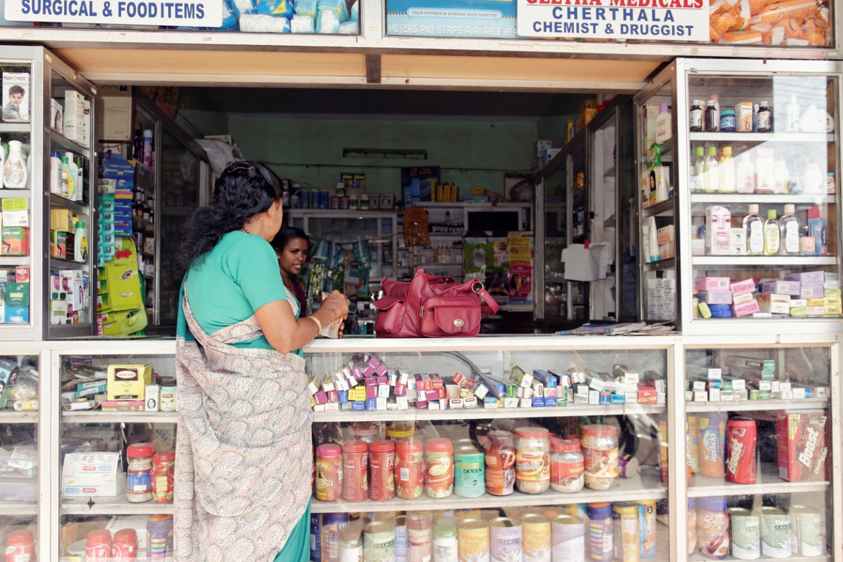 Pharmacy store in India