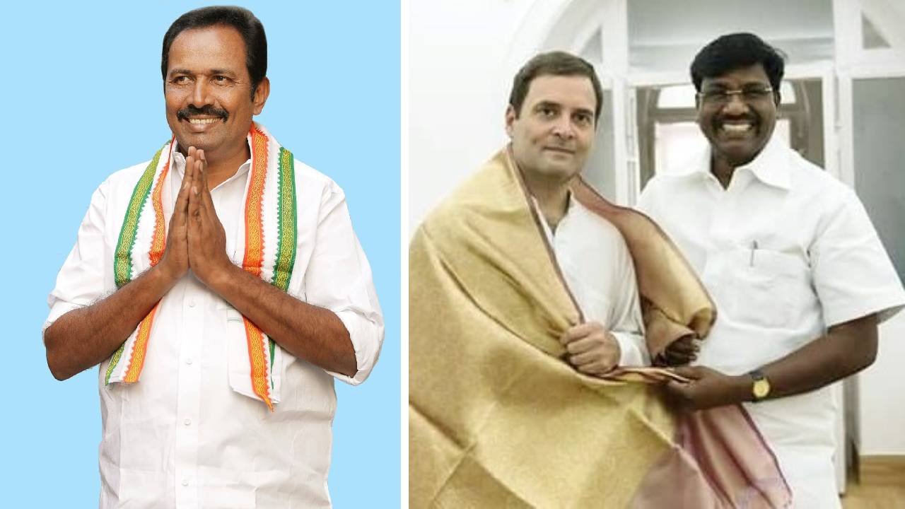 S Rajesh Kumar (Left) and P Viswanathan (Right, with Rahul Gandhi) are likely to be inducted on Thursday.