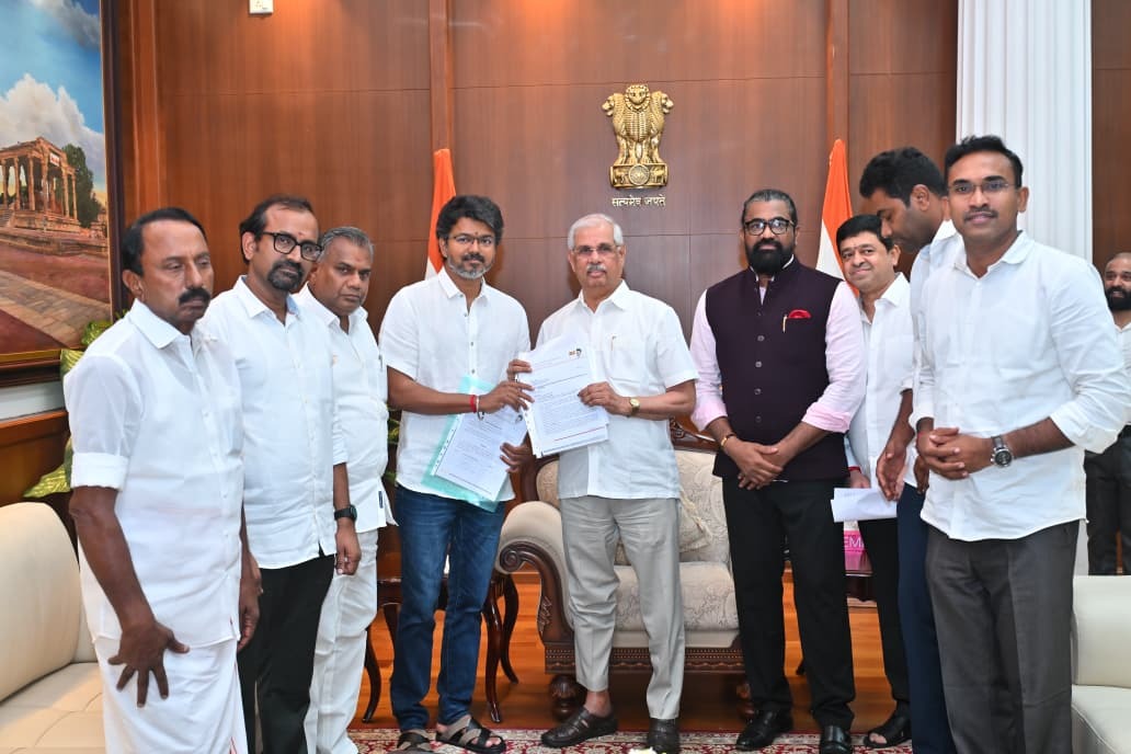 CPI, CPI(M) back TVK, adding VCK will make majority mark; Vijay meets Governor