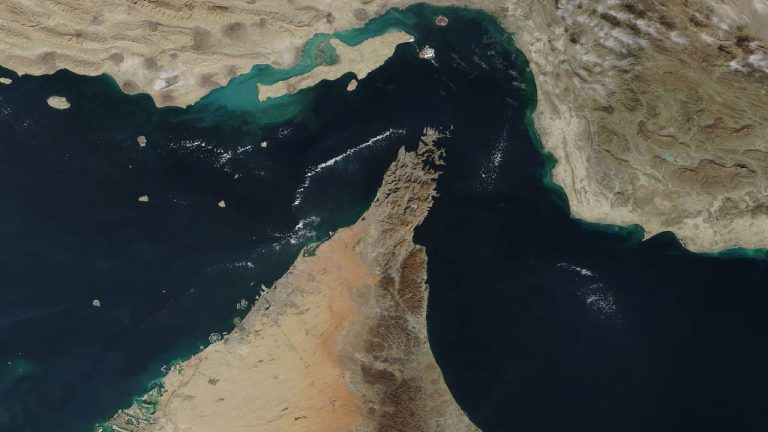 The Ministry of Ports, Shipping and Waterways said the vessel was well out of the Strait of Hormuz and well clear to the south when it caught fire.