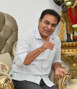 KTR came down heavily on the Union and state governments during his media interaction.