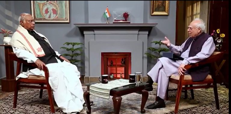 In conversation with Kapil Sibal, AICC president Mallikarjun Kharge recalled his many battles, including how he lost his dear ones much early in life.