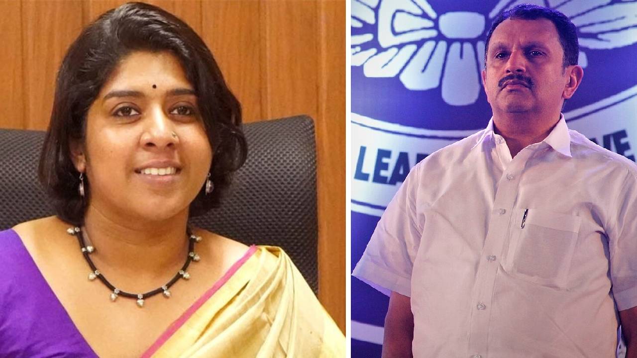 Kozhikode District Collector MS Madhavikutty and Health Minister K Muraleedharan.