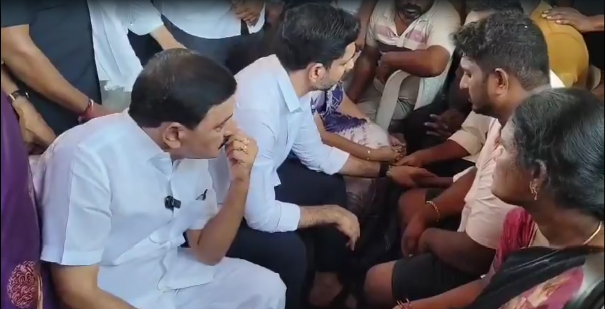 Minister Lokesh meets families of VSP victims
