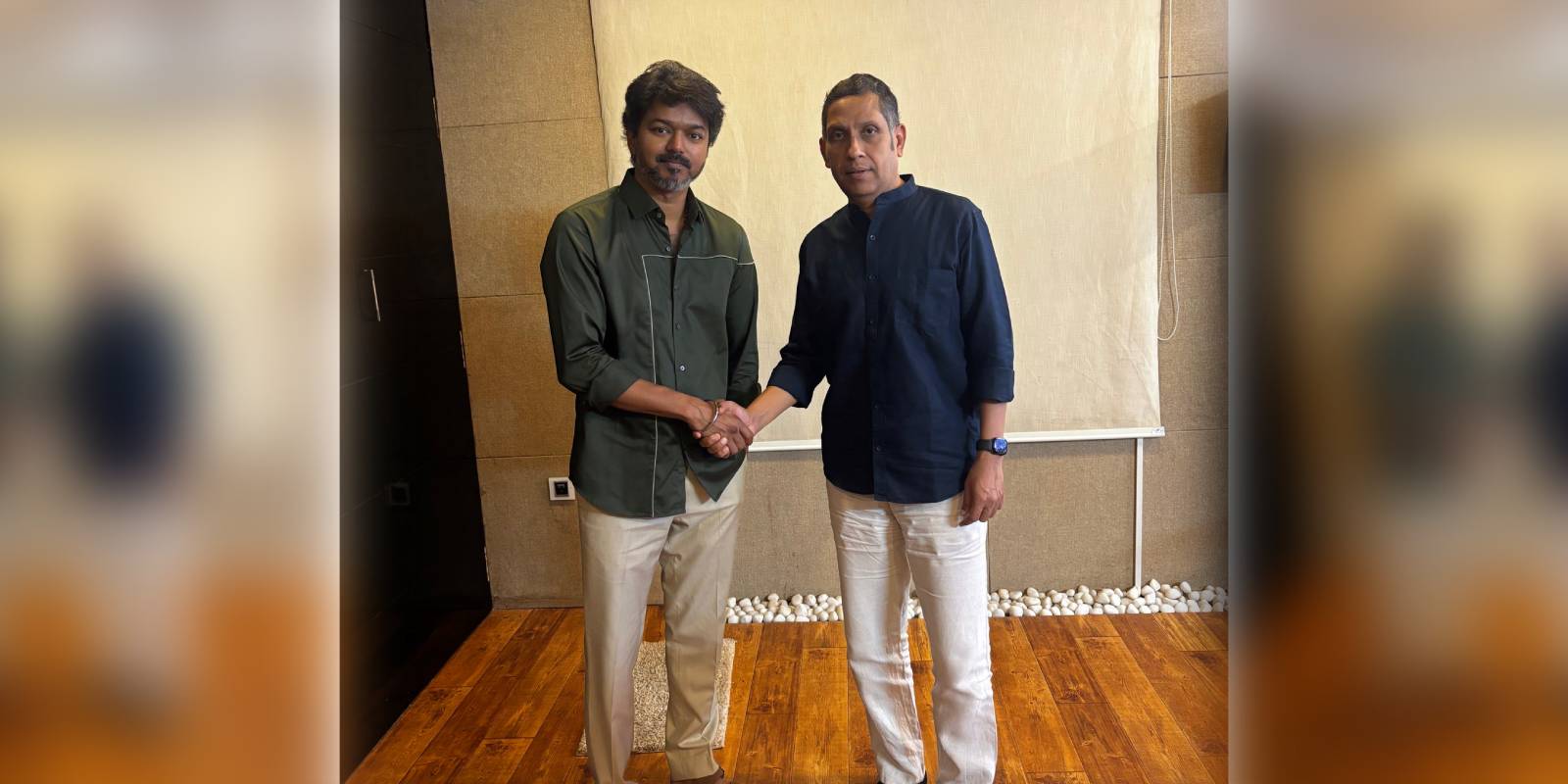 Praveen Chakravarty with CM Vijay