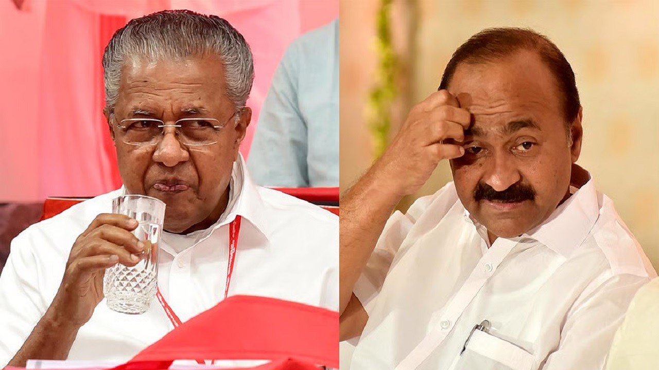 Pinarayi Vijayan and VD Satheesan