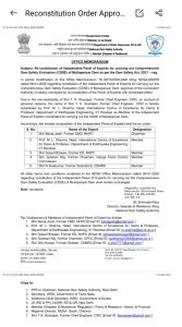 Reconstitution order