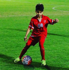 Childhood photo of Tahsin
