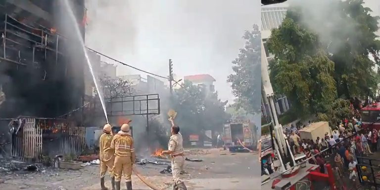 Coaching centre in Lucknow catches fire