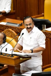 Chief Minister VD Satheesan during Budget presentation.