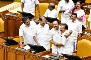 Chief Minister VD Satheesan before presenting the Budget.