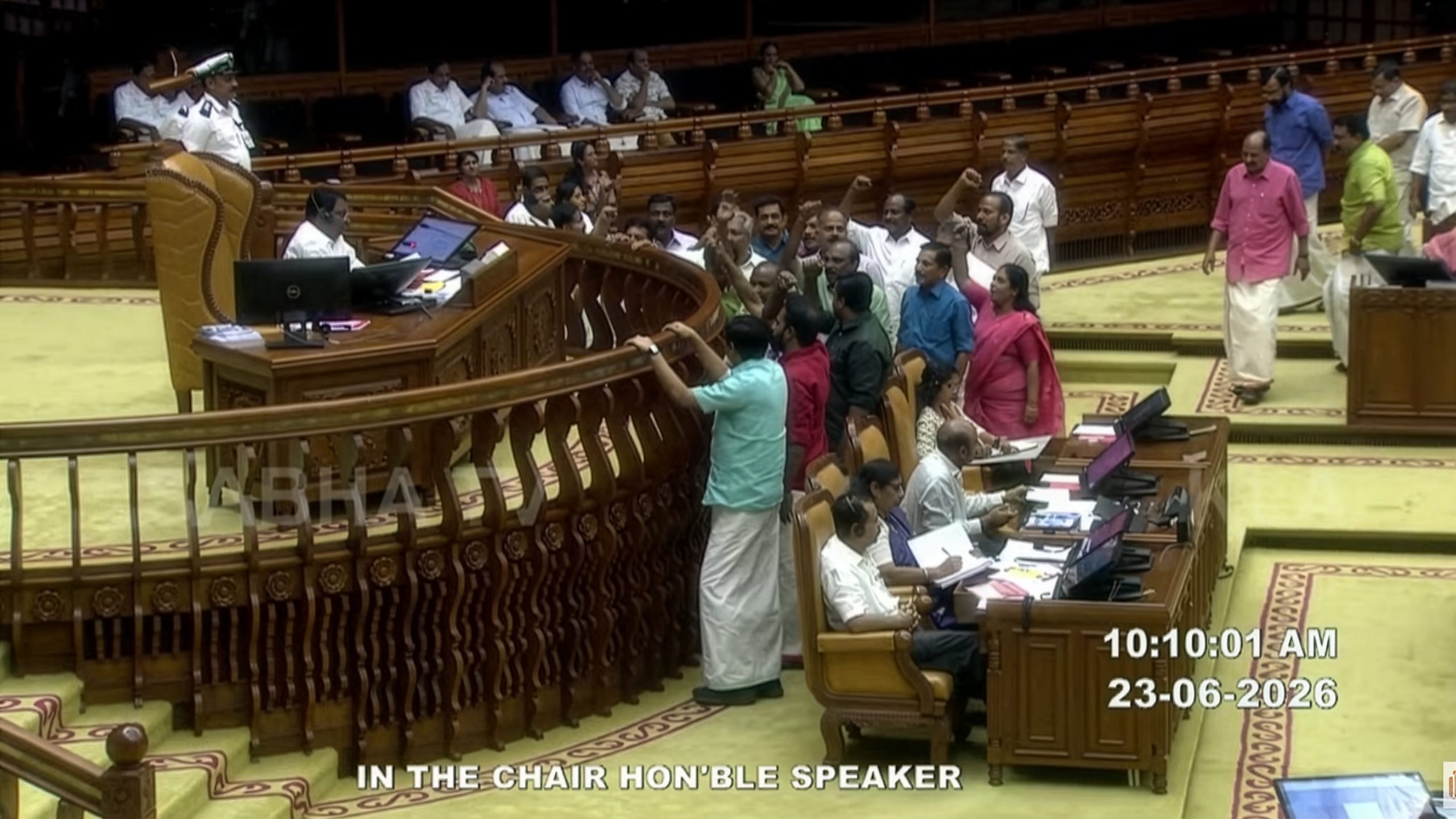 LDF walks out