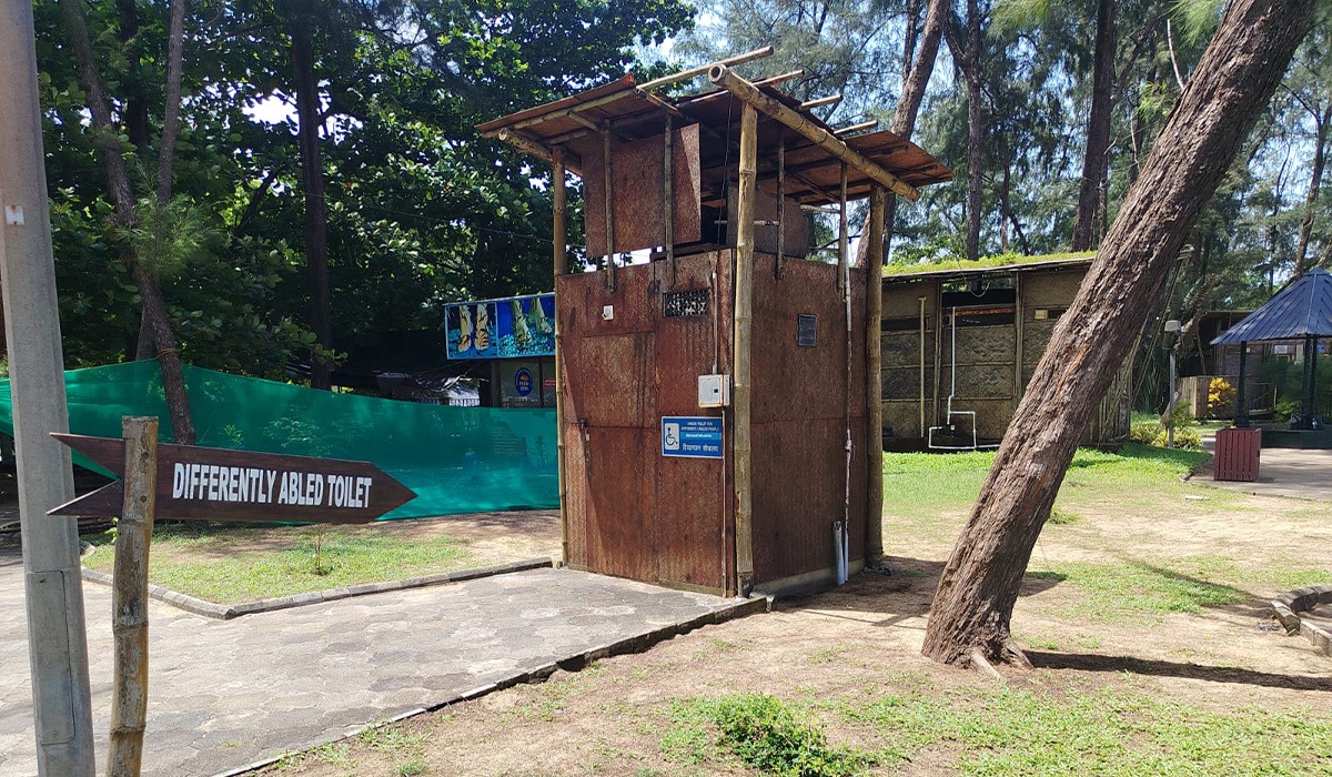 Differently-abled toilet in Kappad