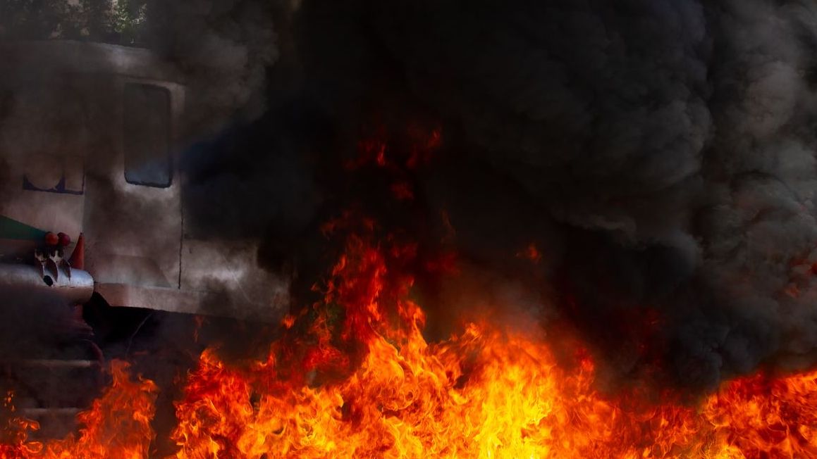 Vessel catches fire. Representative image. (iStock)