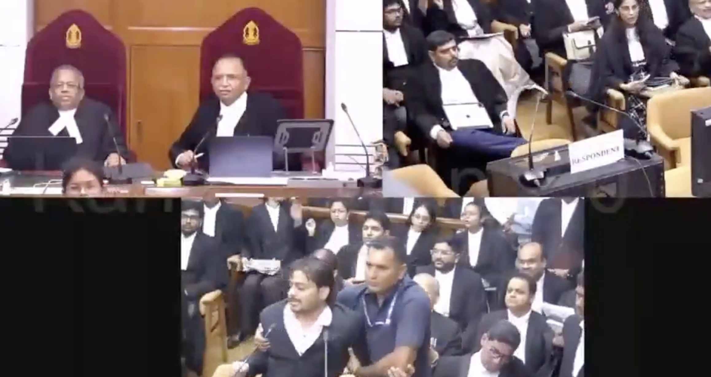 ‘I am the sovereign’: Litigant issues ‘order’ to Supreme Court Bench, hurls papers during hearing