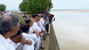 KTR visits Kannepalli amid police curbs, escalates political battle over Kaleshwaram