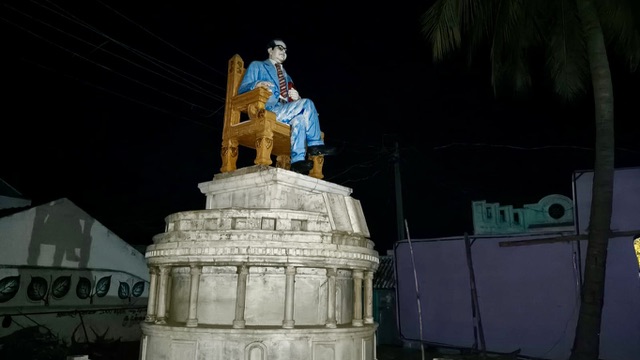 Six-year row over cross-legged Ambedkar statue ends in clashes in Salem village