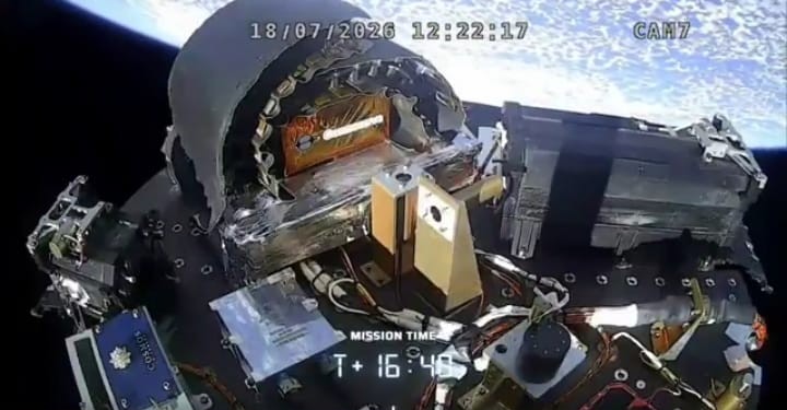 Vikram-1 flew a nominal profile to reach its target Low Earth Orbit of approximately 450 km at a 60-degree inclination.