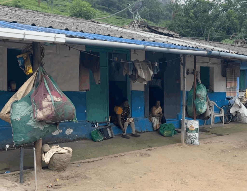 Tea estate quarters for estate workers.