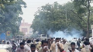 Delhi Police lathi-charge, fire tear gas at ‘Sansad Chalo’ march, detain Abhijeet Dipke, Dimple Yadav and others