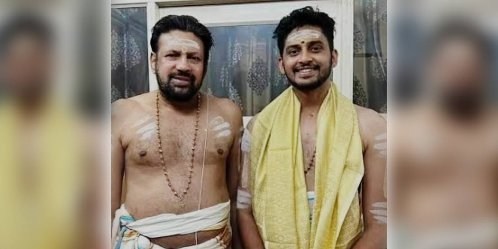 Kantararu Rajeevaru and his son Brahmadathan