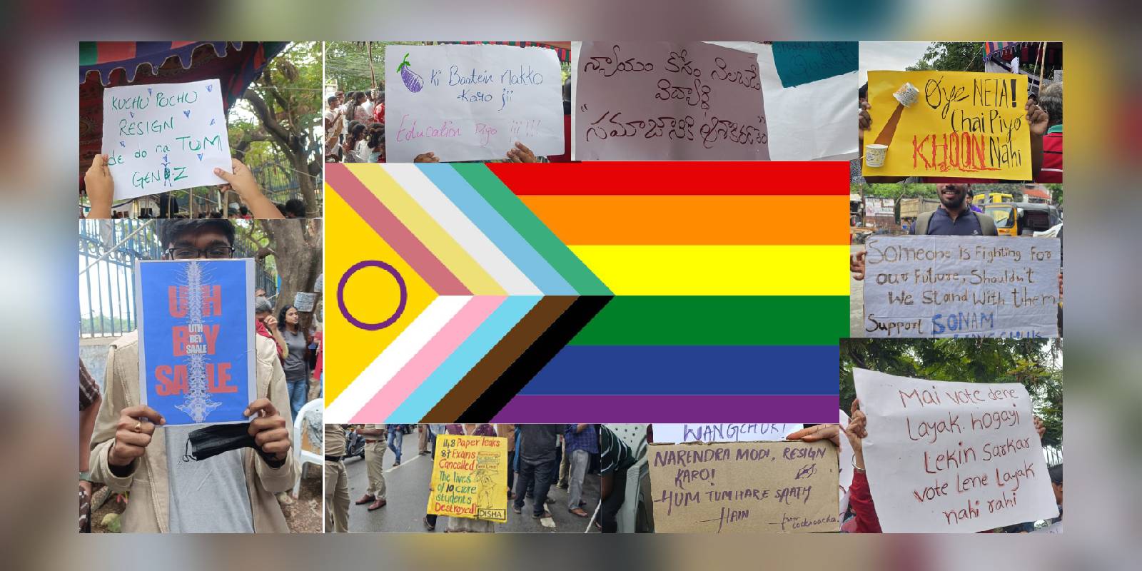 The disability inclusive progress pride flag