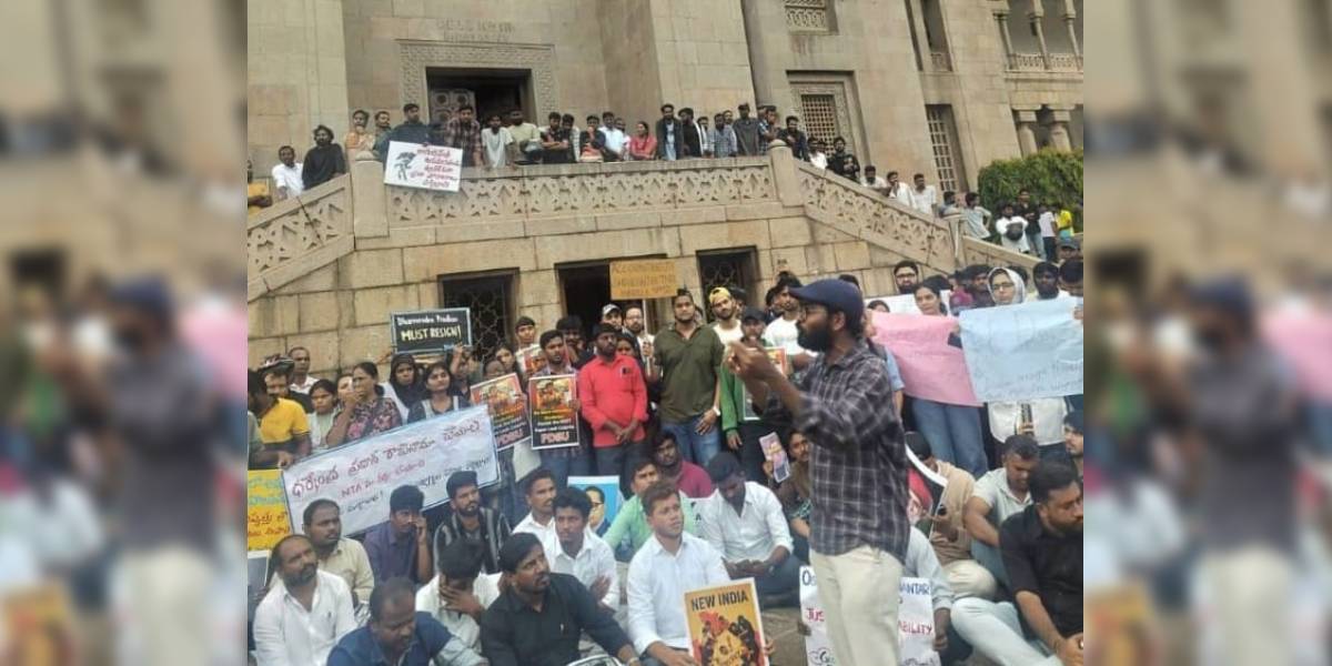 Osmania University student leader picked up by police, placed under preventive detention ahead of protest
